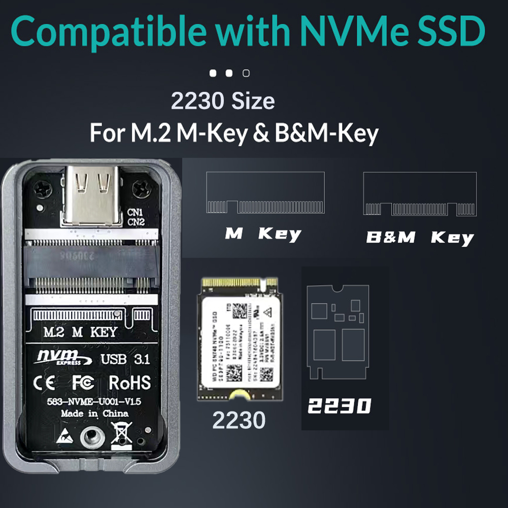 2230 2242 M.2 NVMe Case Enclos - M2 2230 Ssd 2Tb Pcie 4.0 recension och pris