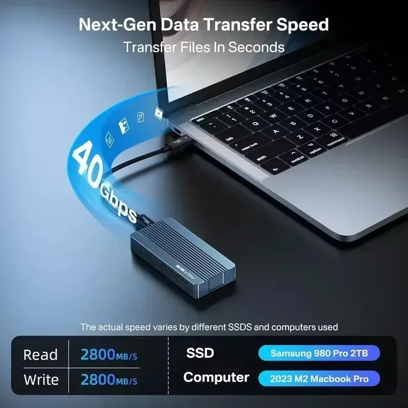 ACASIS 40Gbps M.2 NVMe SSD Enc - 8Tb M2 Nvme Ssd recension och pris