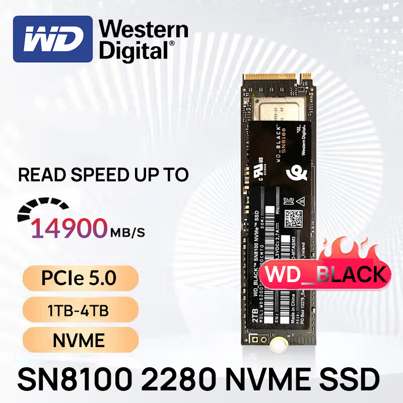 Western Digital PCIe 5.0 New S - Nvme Pcie 5.0 Ssd 4Tb recension och pris